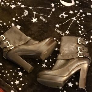 Juicy Couture black platform ankle boots 6.5 y2k